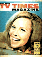 TV Times cover featuring Honor Blackman.