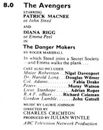 TV Times listing for The Danger Makers.