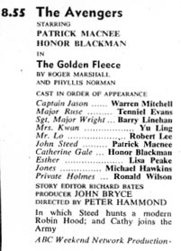 TV Times listing for The Golden Fleece.