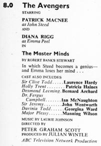 TV Times listing for The Masterminds.