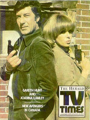 Front cover of The Herald TV Times , Canada, featuring Joanna Lumley and Gareth Hunt.