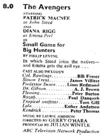 TV Times listing for Small Game For Big Hunters.