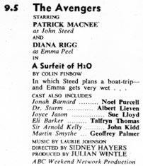 TV Times listing for A Surfeit Of H2O