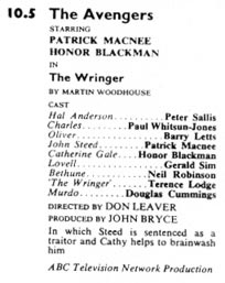 TV Times listing for The Wringer