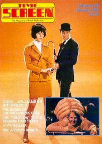 Patrick Macnee and Linda Thorson on the cover of Timescreen #20.