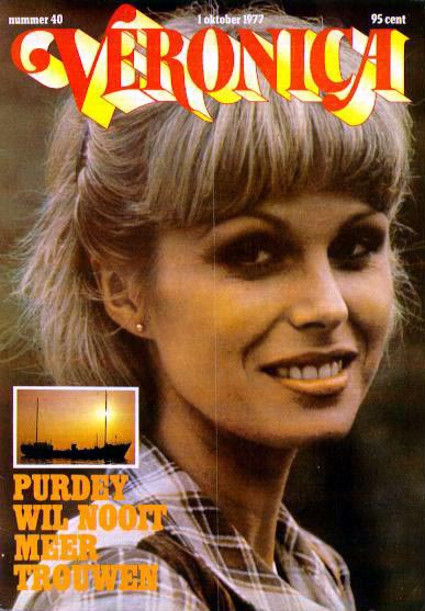Joanna Lumley on the cover of Veronica, Holland, October 77