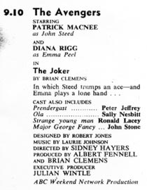 TV Times listing for The Joker.